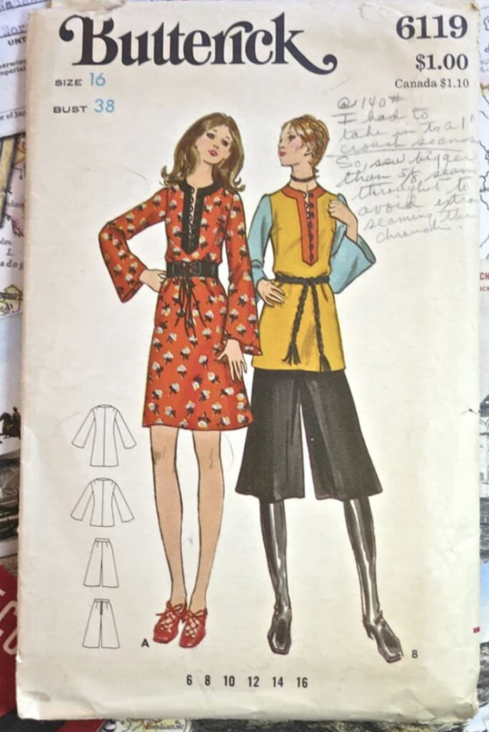 Vintage Butterick pattern is a reminder of the love of repurposing